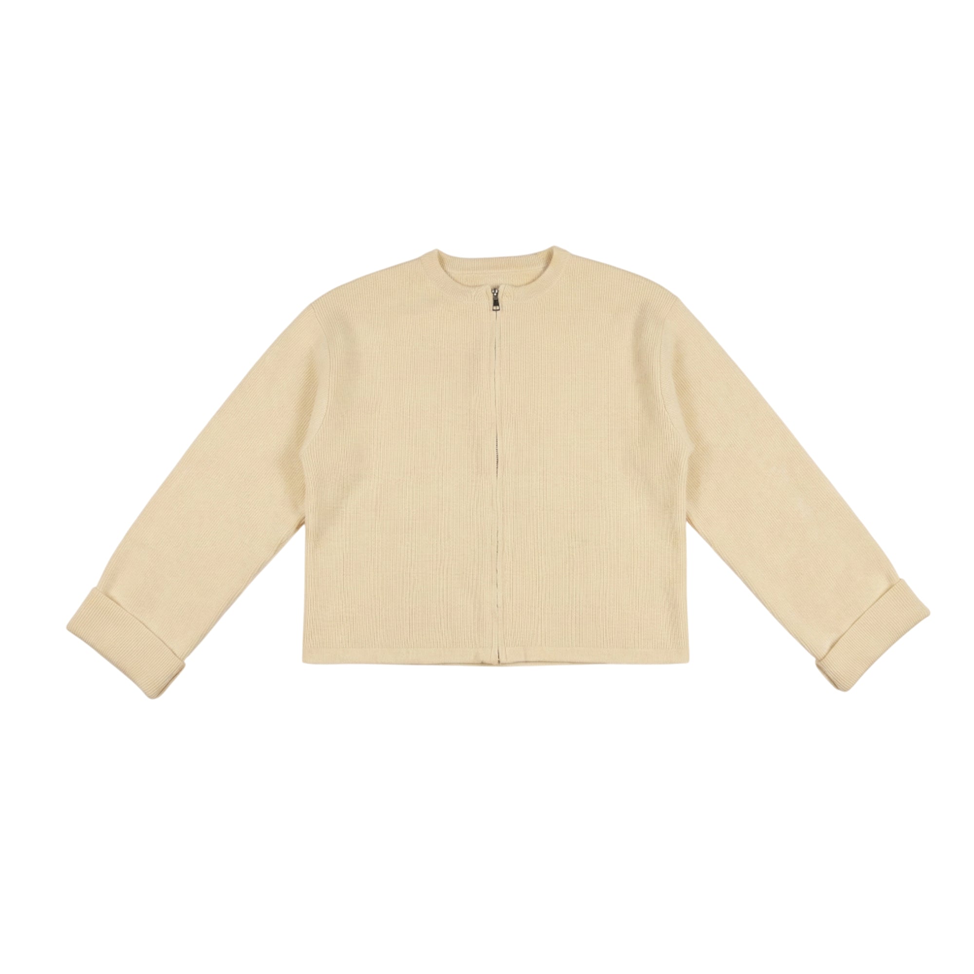 Women’s Knit Two-Piece Set – Zip Jacket & Straight-Leg Pants